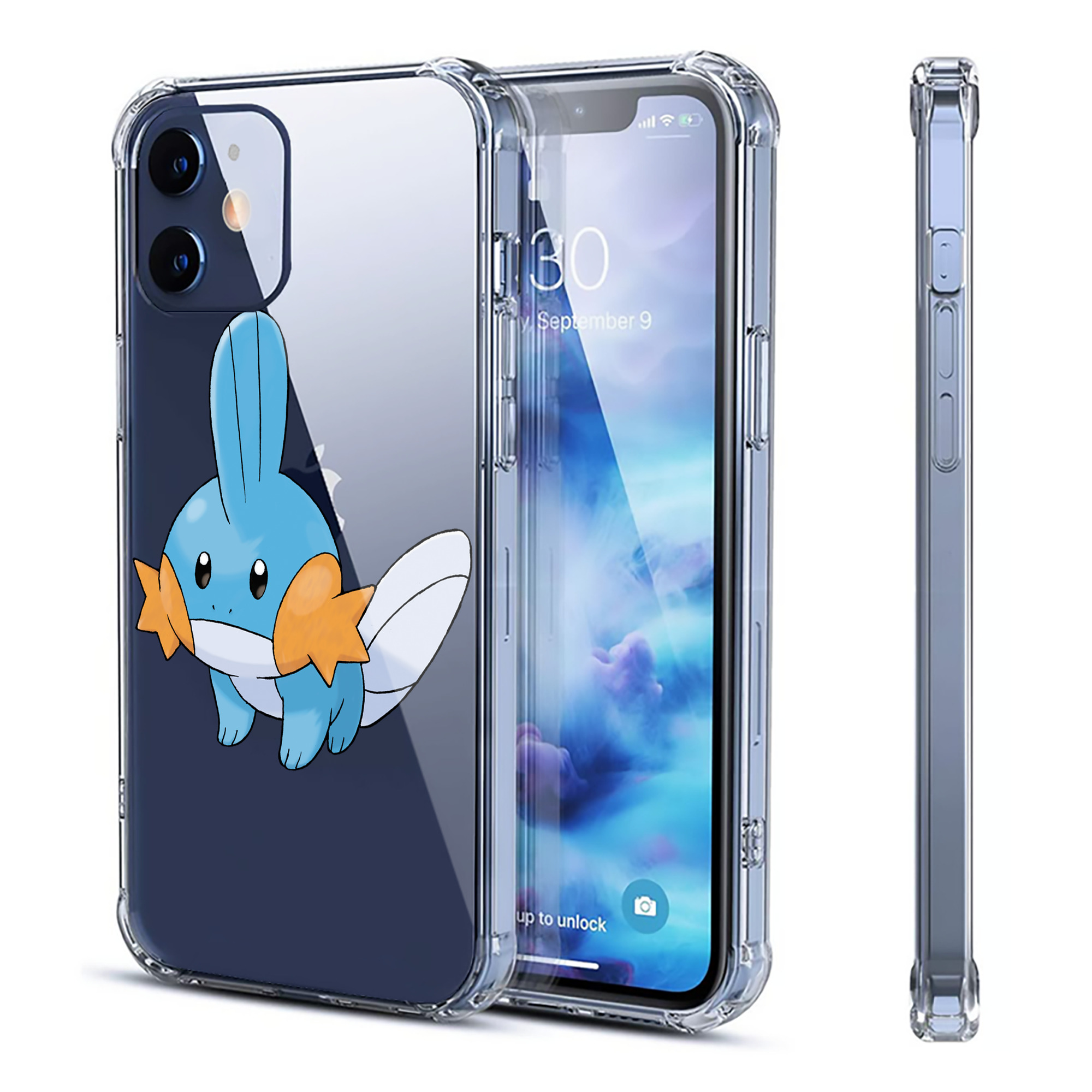 （画像用） ポケットモンスター Pokémon 【iPhone 12シリーズ対応】透明スマホケース（クリアソフトケース）